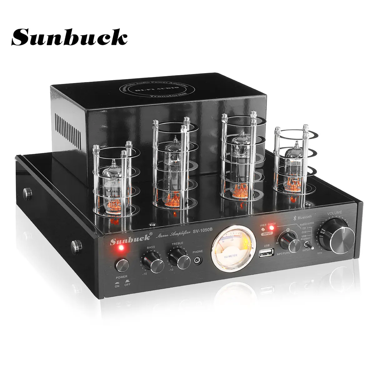 Вакуумный трубчатый Hi-Fi усилитель SUNBUCK 6F1 6P1 с поддержкой Bluetooth USB 2 0 каналов 2000 Вт