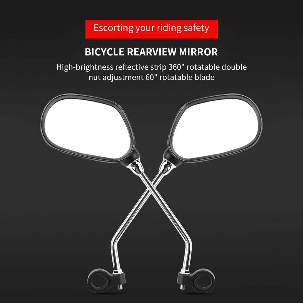 

2021 new 2Pcs Bicycle Bike MTB Handlebar Adjustable Rear View Side Mirrors Replacements