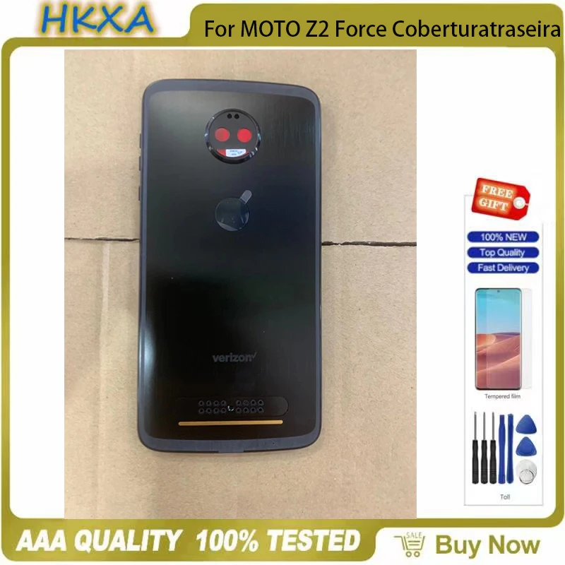 Для Motorola Moto Z2 Force Металлическая задняя крышка батарейного отсека Корпус Запасные