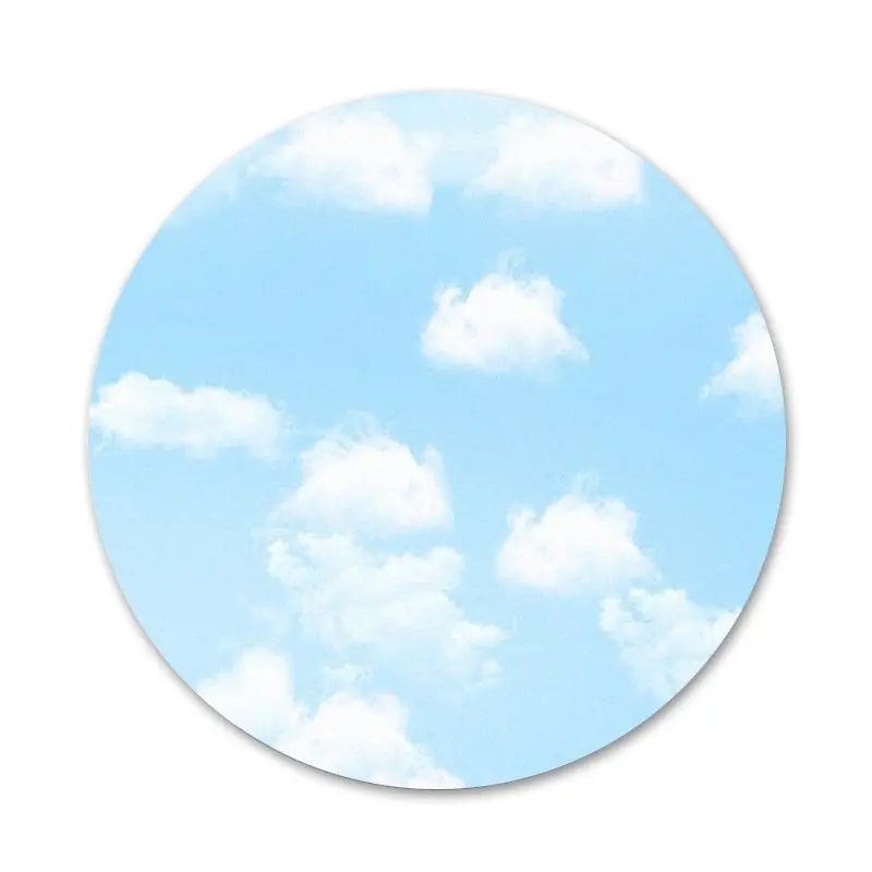 Значки с облаками на голубом небе значки металлические для украшения одежды