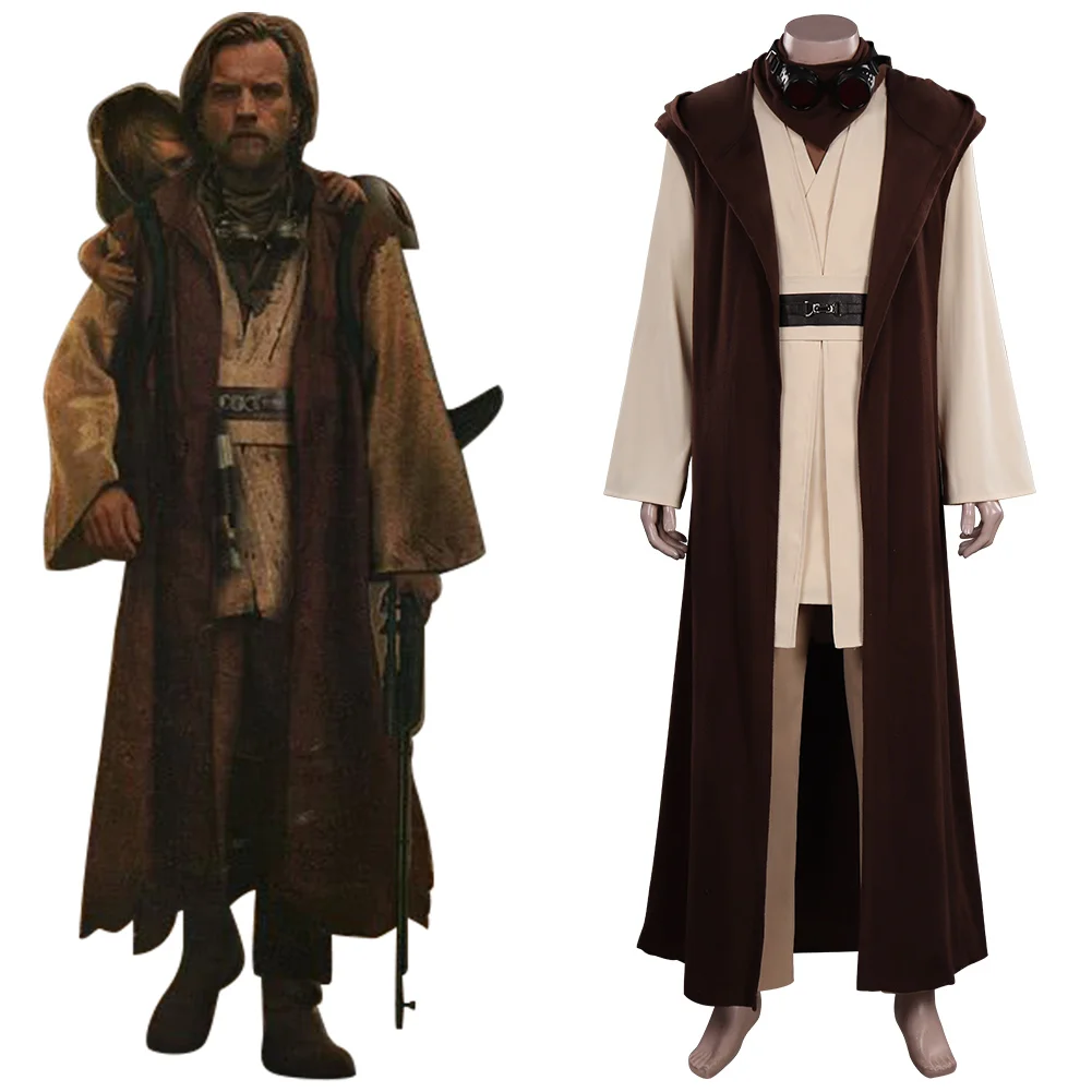 

Wars TV Series Obi-Wan Kenobi Cosplay Costume Outfits Halloween Carnival Christmas Suit For Adult Men Gifts