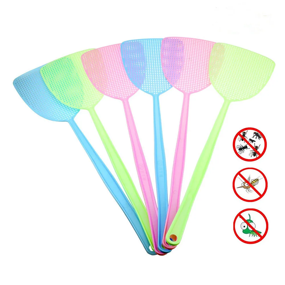 6 шт. мухобойка для борьбы с вредителями ручной пластик 17 5 'прочная длинная