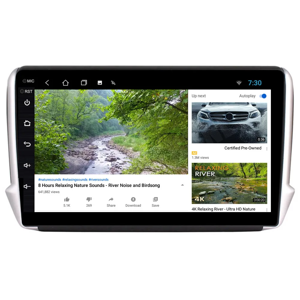 Автомобильный мультимедийный плеер для Peugeot 208 2008 2014 2015 2016 Android 10 радио GPS