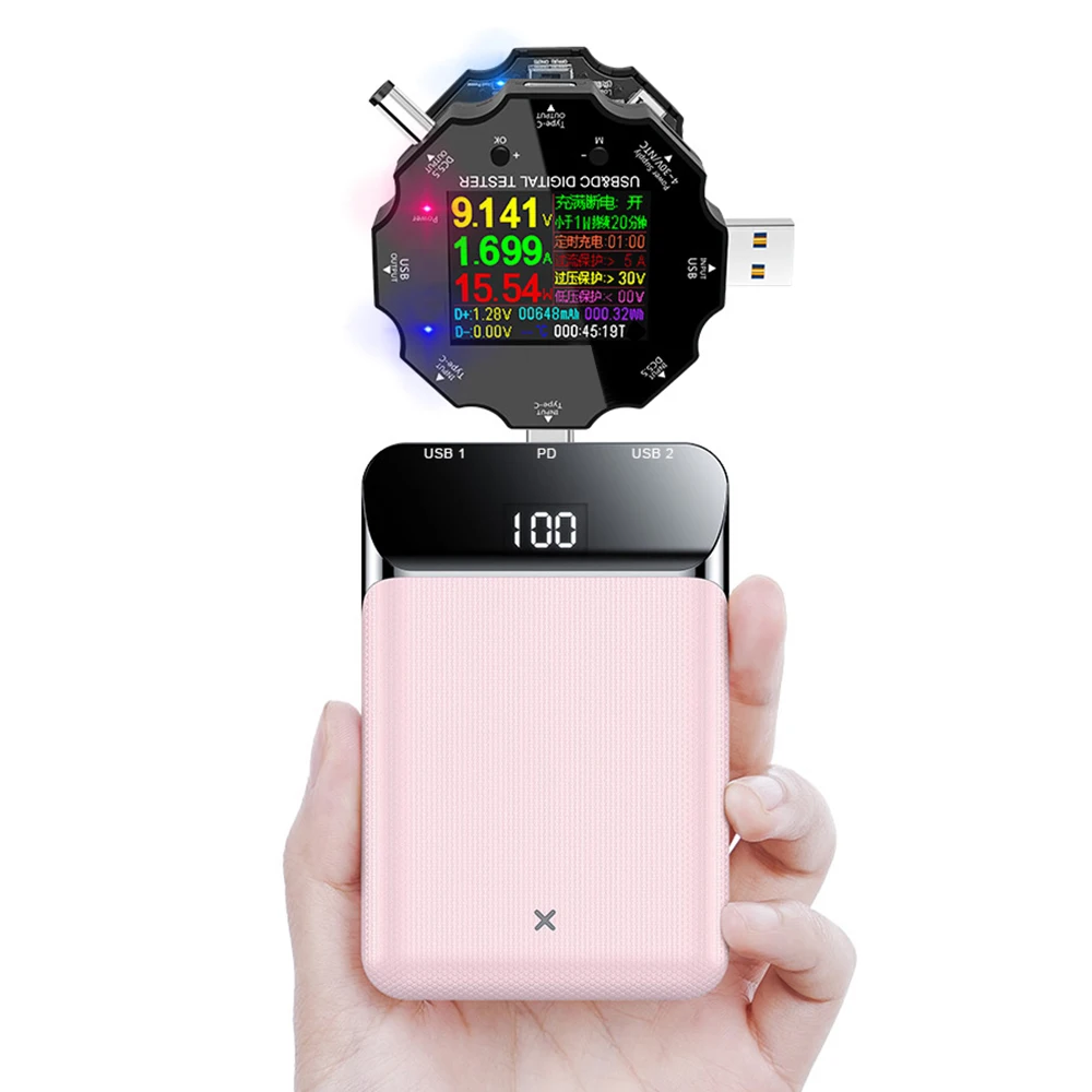 

65W Constant Current Load USB Tester Electronic Aging Discharger Digital Color Screen USB Meter Monitor Detector