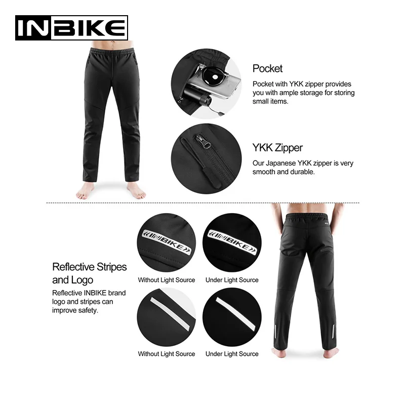 Мотоциклетные теплые брюки INBIKE Повседневные Дышащие мотоциклетные штаны для