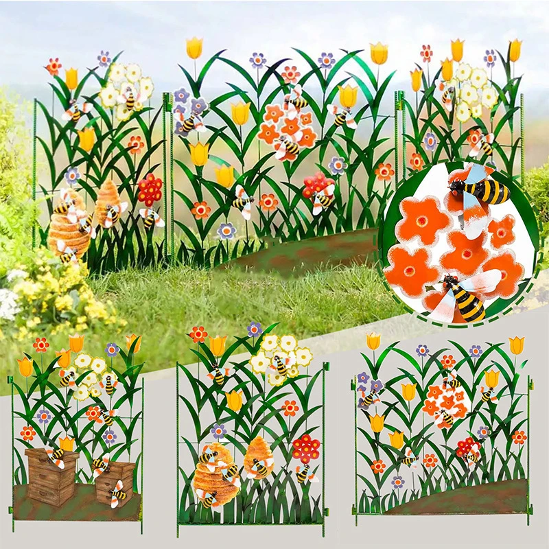 

Садовый Забор, красивый барьер, цветочное ландшафтное ограждение, декоративная рамка для наружного внутреннего дворика, сад 2020ing