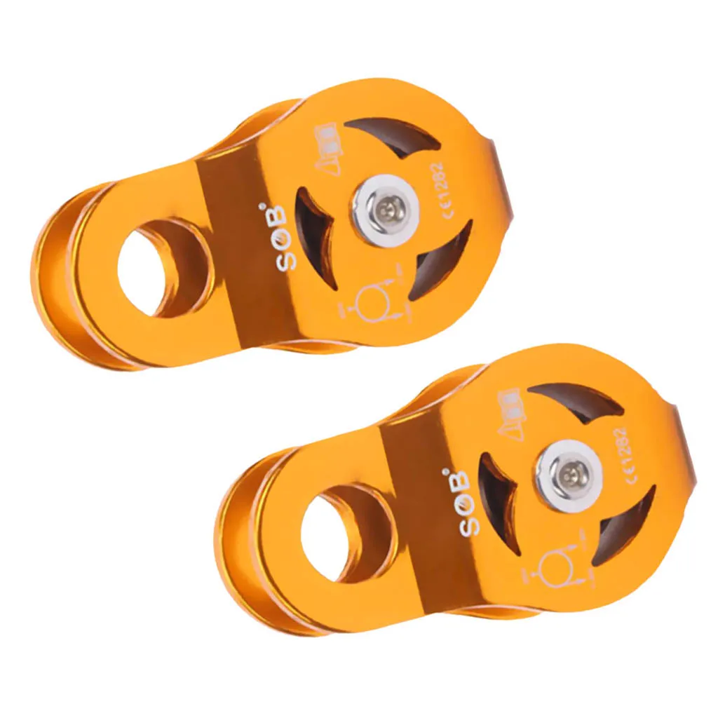 2 шт./компл. 23 кН фиксированный одиночный шкив для натяжения системы Arborist Climbing Rescue