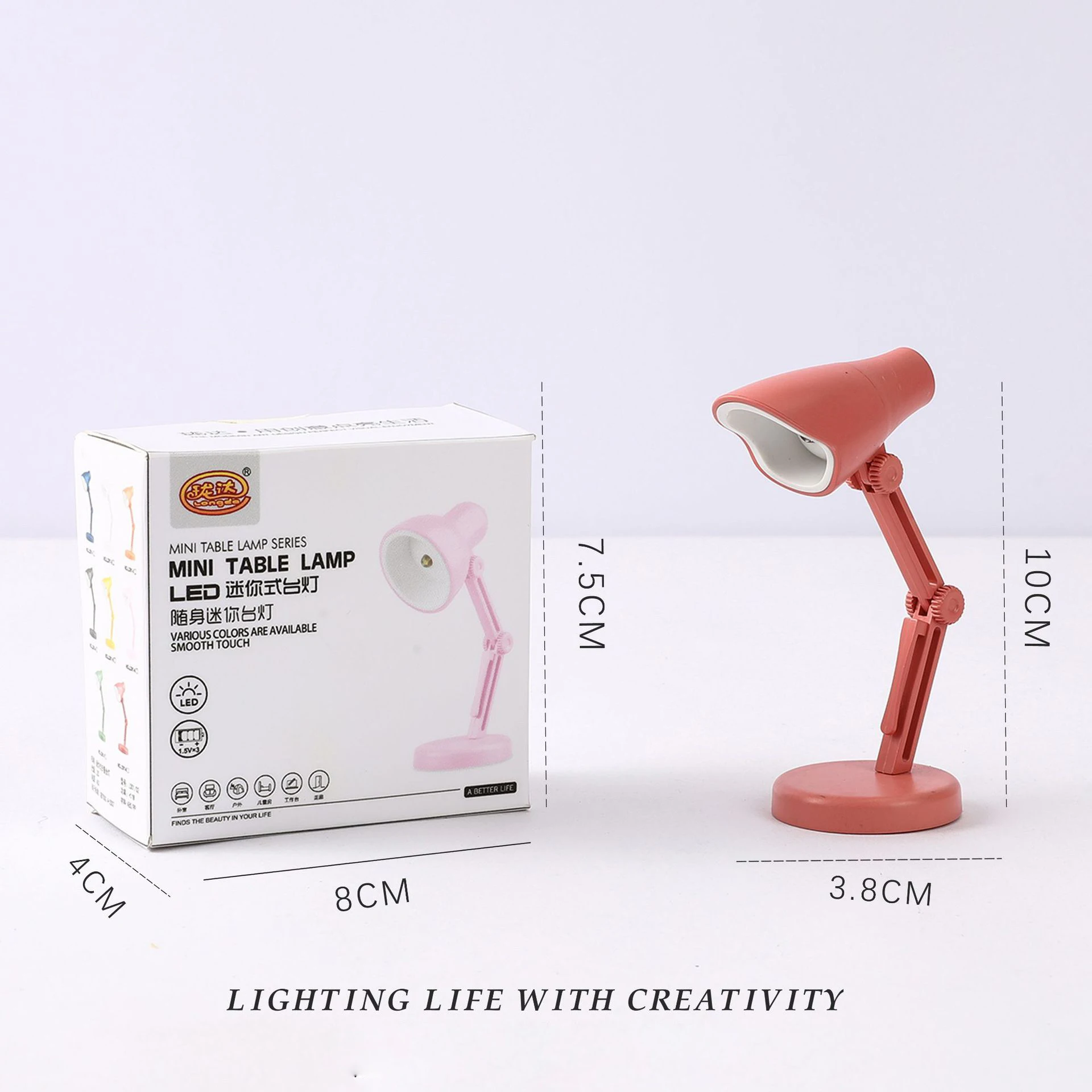 

1PC Folding Mini LED Desk Lamp Night Light Eye Protection Portable Bedroom Night Lamps Children Room Decor Lamps Gift