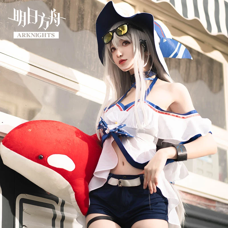 

Customize Arknights GUARD Skadi CoralCoast Cosplay Costumes Sexy Costume Woman Sexy Swimsuit Sunhat Suit