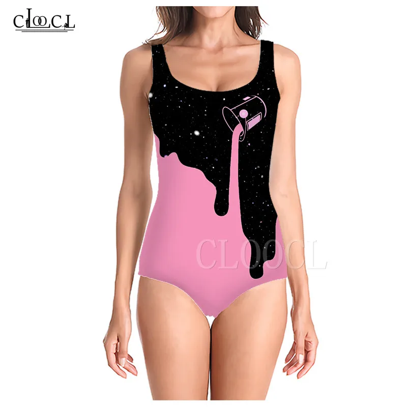 2021 Цельный купальник для девочек ванный комплект со звездным небом Краски ведро