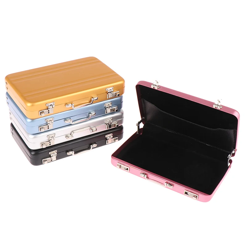 

Cute 1/6 Mini Dollhouse Miniature Protable Suitcase Mini Doll Toy Accessories
