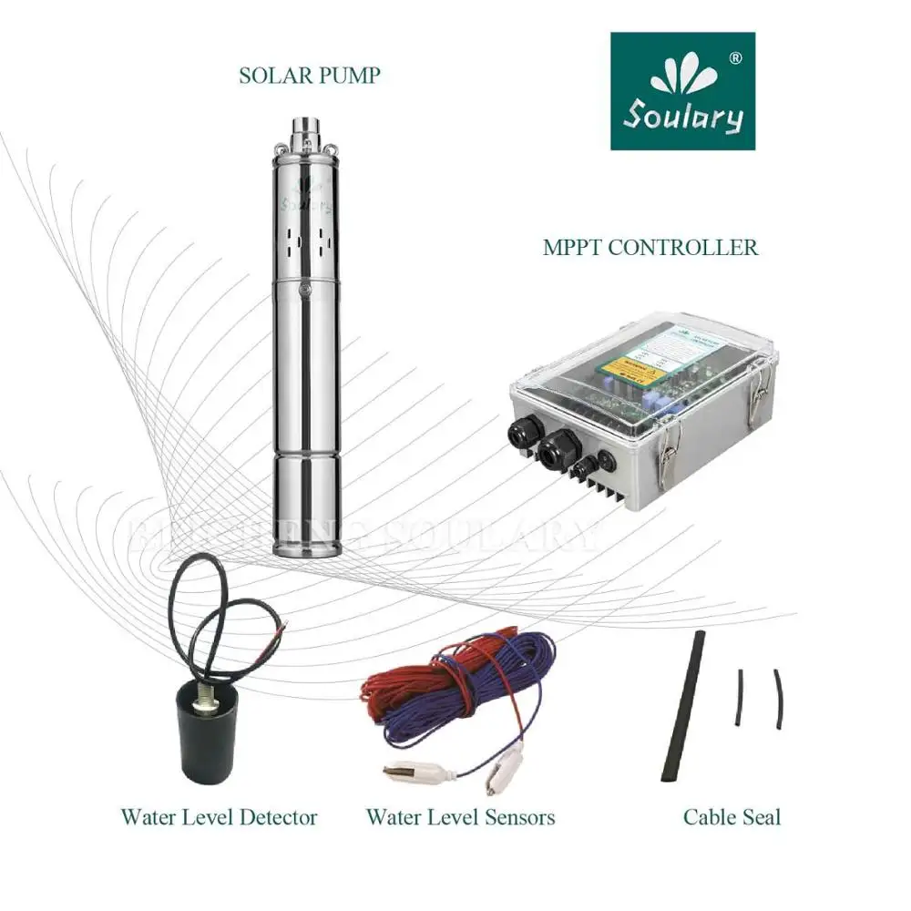 (Бесплатная доставка) 3 дюйм (ов) Нержавеющая сталь 1HP DC погружной насос на