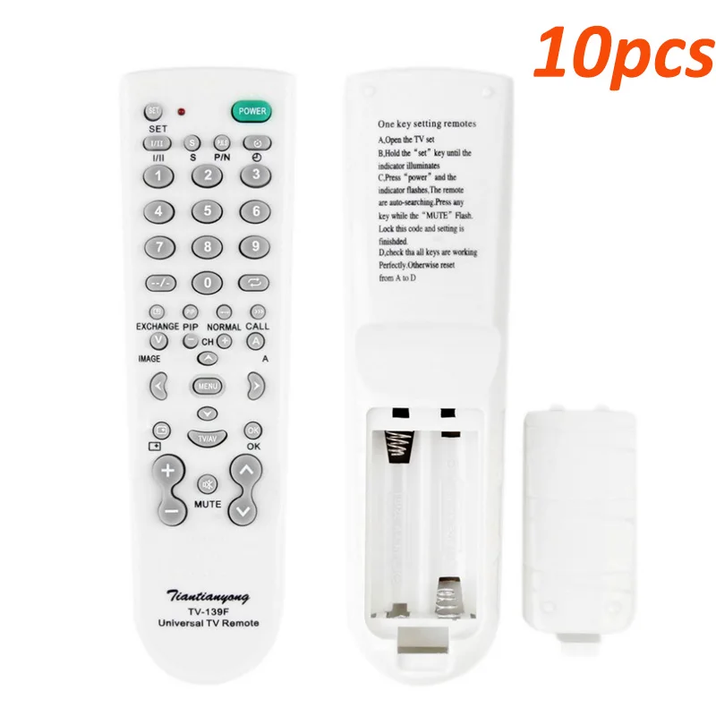10pcs 10 шт. 139F многофункциональный пульт дистанционного управления для телевизора универсальный пульт дистанционного управления смарт-пульт дистанционного управления Лер для AM6PRO ТВ-телевидение - Цвет: 10pcs
