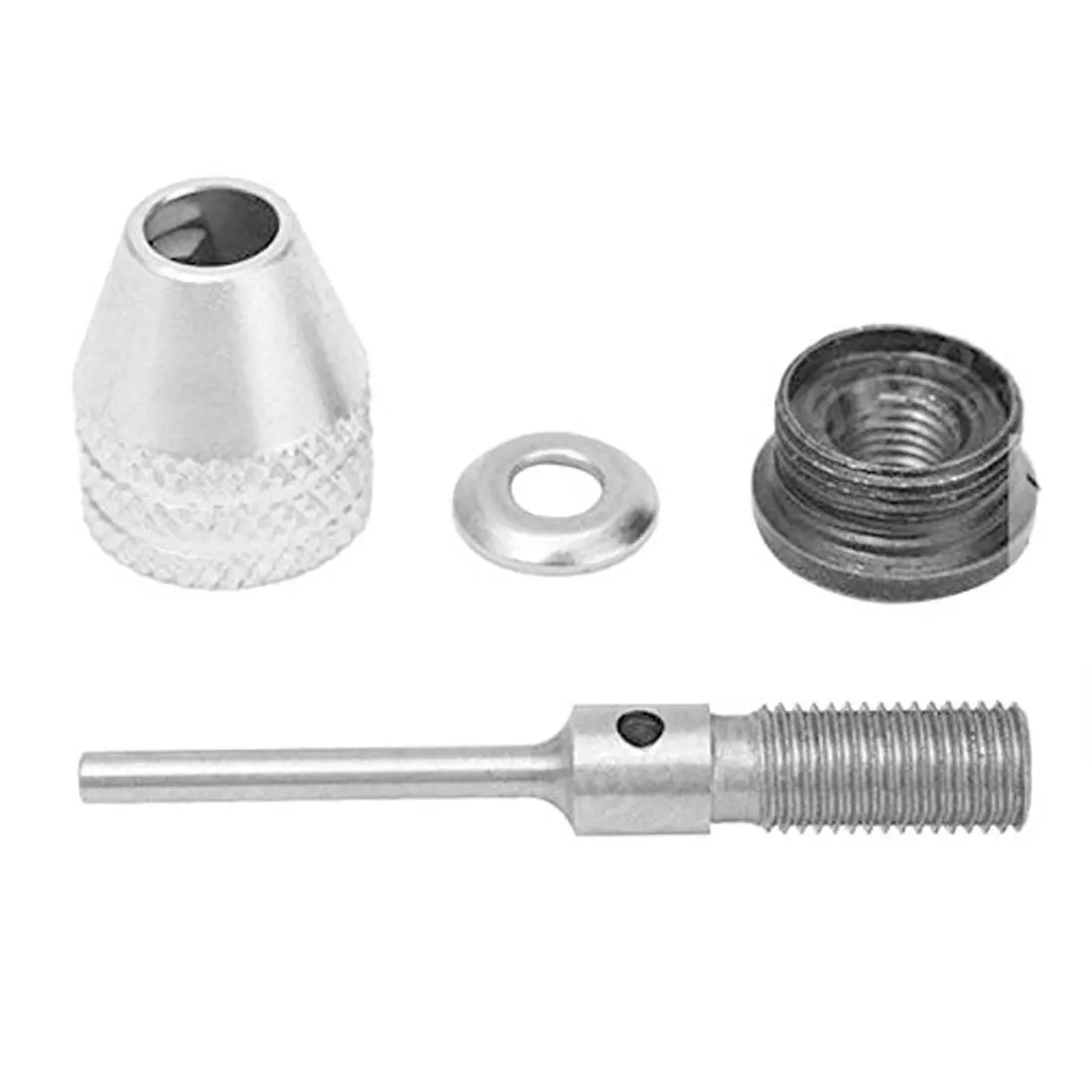 

Drill Chuck Adapter Drill Bit Tool Hex/ Round Shank 0.3-3.2mm/0.5-3mm/0.3-6.5mm/0.3-8mm Keyless Shaft Chuck Clamp Electric Motor