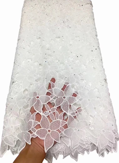 Фиолетовый высококачественный Африканский молочный шелковый шнур кружева 2022