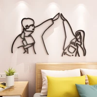 acrylic 3d three dimensional wall stickers living room bedroom student dormitory wall creative decoration self adhesive