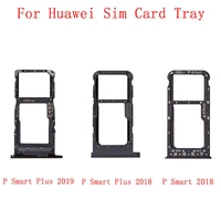 memory microsd card sim card tray parts sim card slot holder for huawei p smart 2018 plus 2018 plus 2019 replacement parts