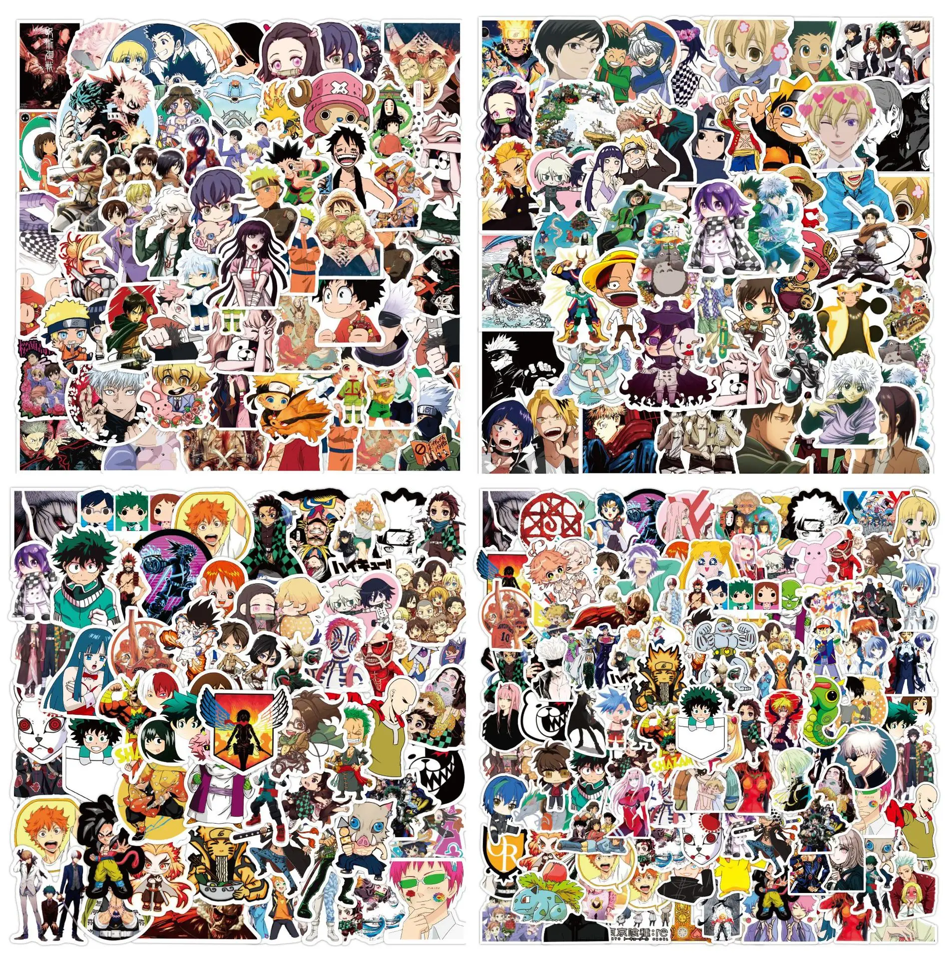 

50 Pcs Anime Stickers Cartoon Graffiti Game Stickers Demon Slayer Waterproof Decoration For Laptop Luggage Car DIY Creative Gift