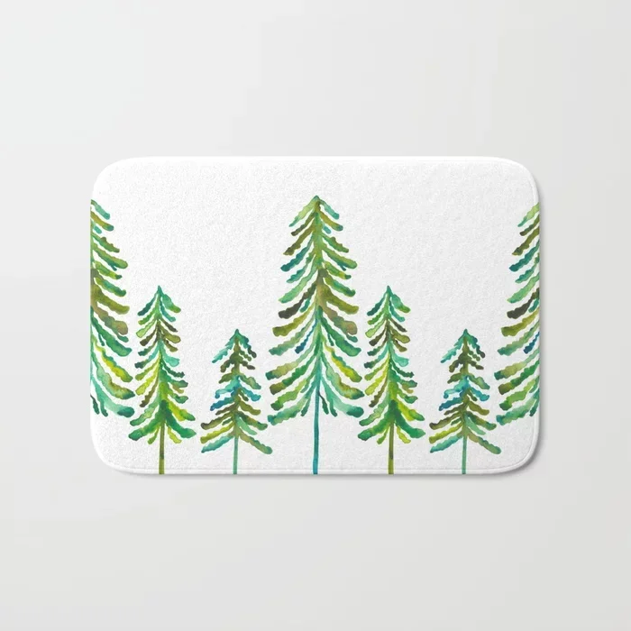 Горячие коврики для ванной сосны коврик фланелевый абсорбирующий нескользящий