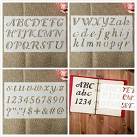 3pcs 3017cm alphabet english letters diy layering stencils painting scrapbook coloring emboss decor template
