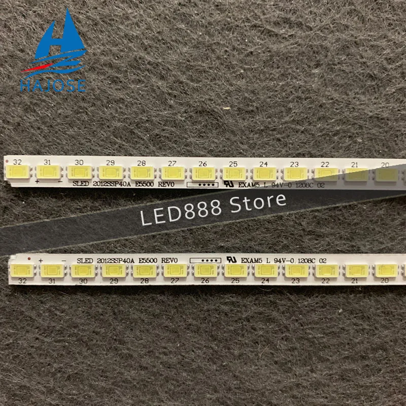 2 шт. x светодиодный Подсветка для Sharp 40 &quotЖК-дисплей ТВ gt0358 S 2012ssp40a /b e5500 rev0 40pfl5507h