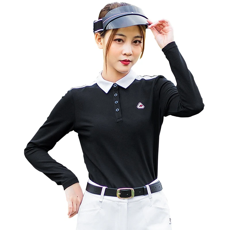 2020 женская рубашка для гольфа с длинным рукавом спортивная дышащая одежда бега