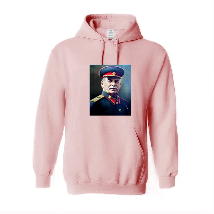 Мужские флисовые толстовки с принтом Сталина в русском стиле зимние унисекс