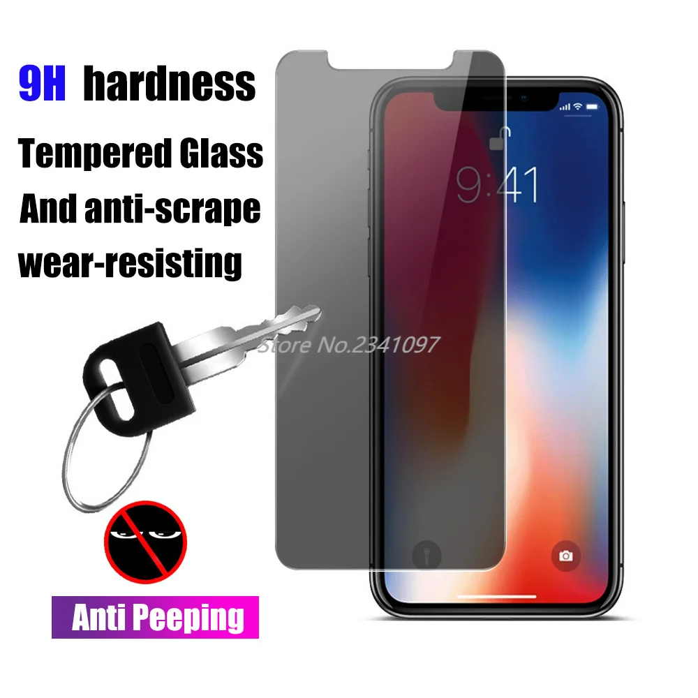 Защитное закаленное стекло для iPhone X XS MAX XR 8 5 5S SE 5C 6 6S 7 Plus|Защитные стёкла и плёнки