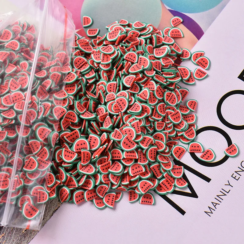 100 г Мягкая Полимерная глина фруктовый ломтик шейкер для разбрызгивания карты