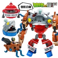 53 in 1 assembly deformation toys for boys boss robot doll pvz zombies educational toys pvc action figure model toys kid gift