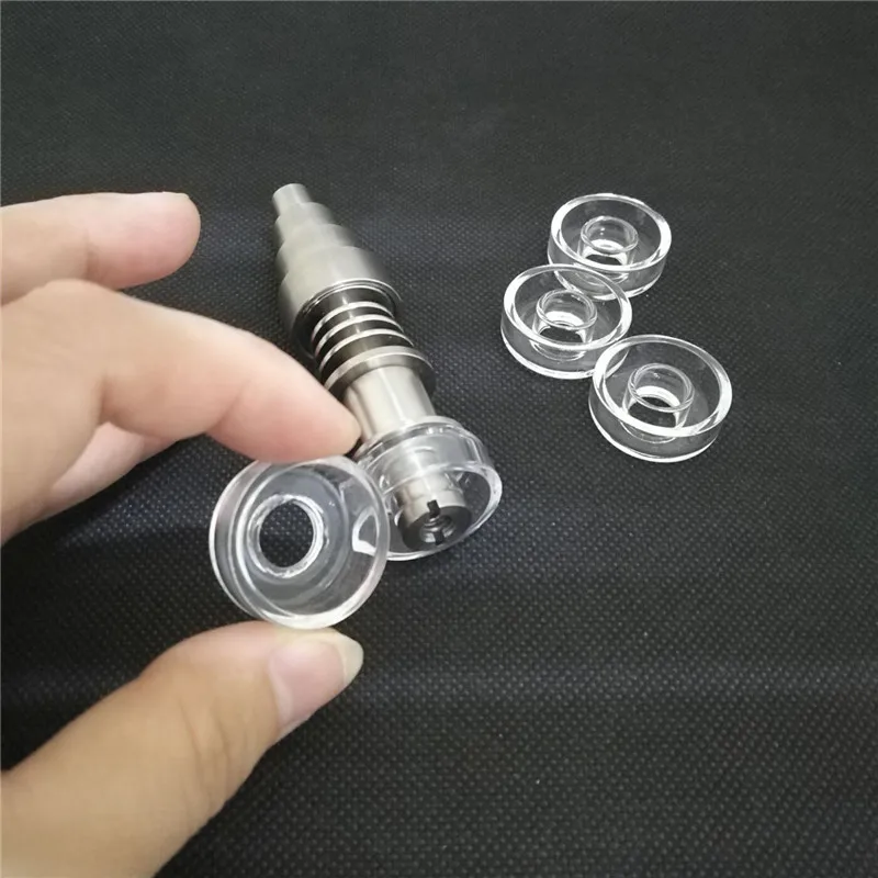 Гибридный кварцевый и титановый гвоздь 6 в 1 с 25 мм кварцевой тарелкой для