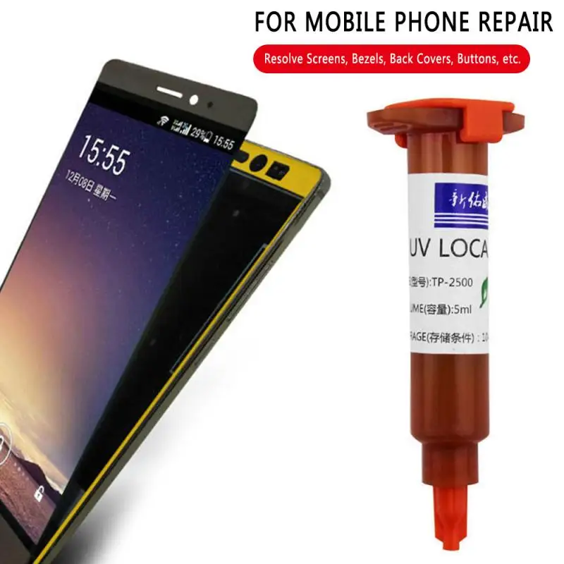 5ML UV Glue Liquid Optical Clear Adhesive TP 2500 LOCA Repair Tool For Cellphone Touch Screen Cell Phone Glass |
