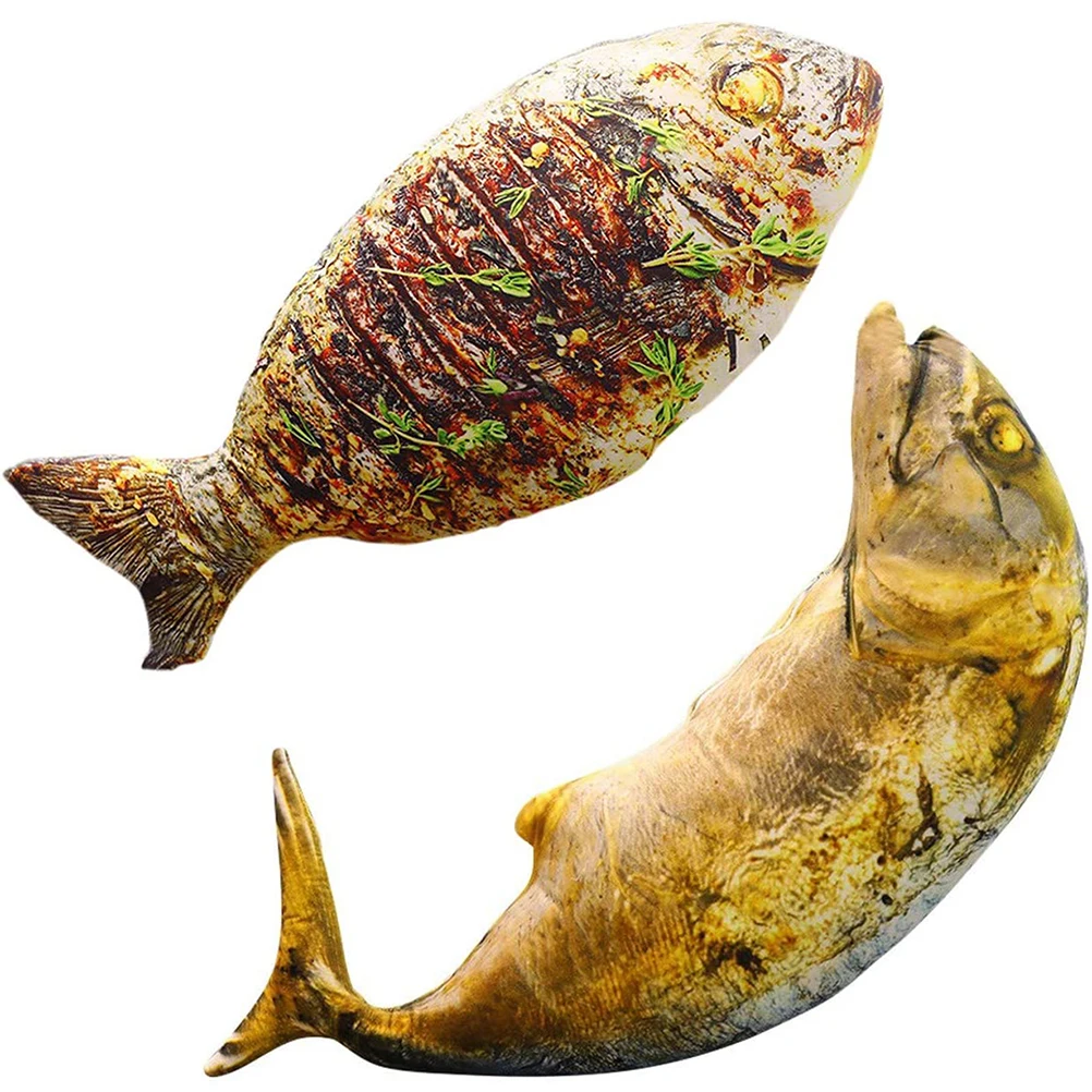 

Funny Cushion Pillow Simulation Fish Shape Plush Pillow Stuffed Toy Throw Pillow Kids Pillow Stuffed Animal Toy for Home Decor