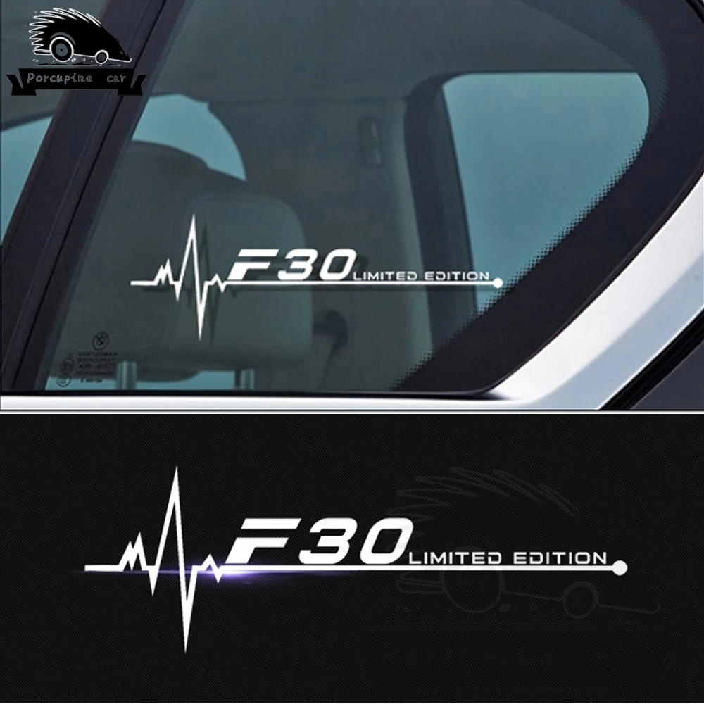 2 шт./лот автомобильные наклейки на боковые окна для BMW F01 F02 F07 F10 F15 F16 F20 F25 F30 F31 F34 F45