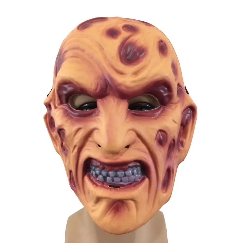 ПВХ Freddy Krueger страшная Карнавальная маска на Хэллоуин Реалистичная женская с