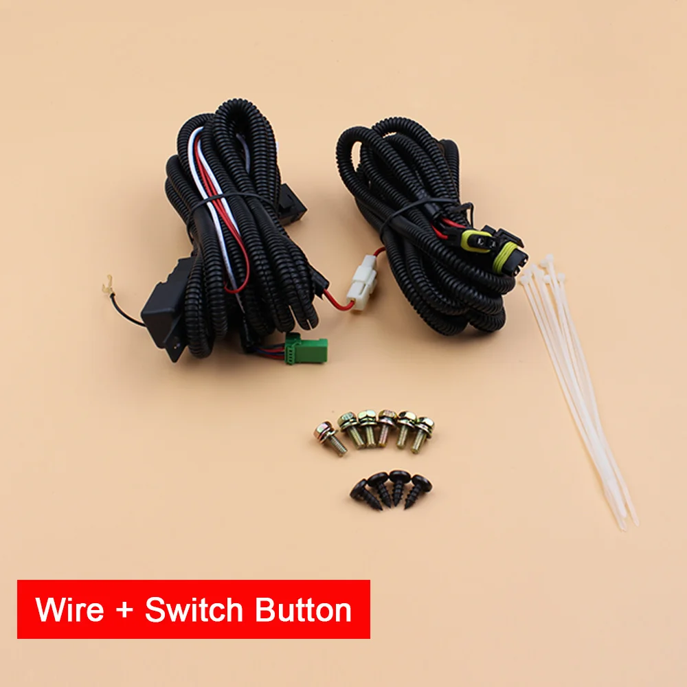 1 пара противотуманных фар в сборе с хромированной крышкой для