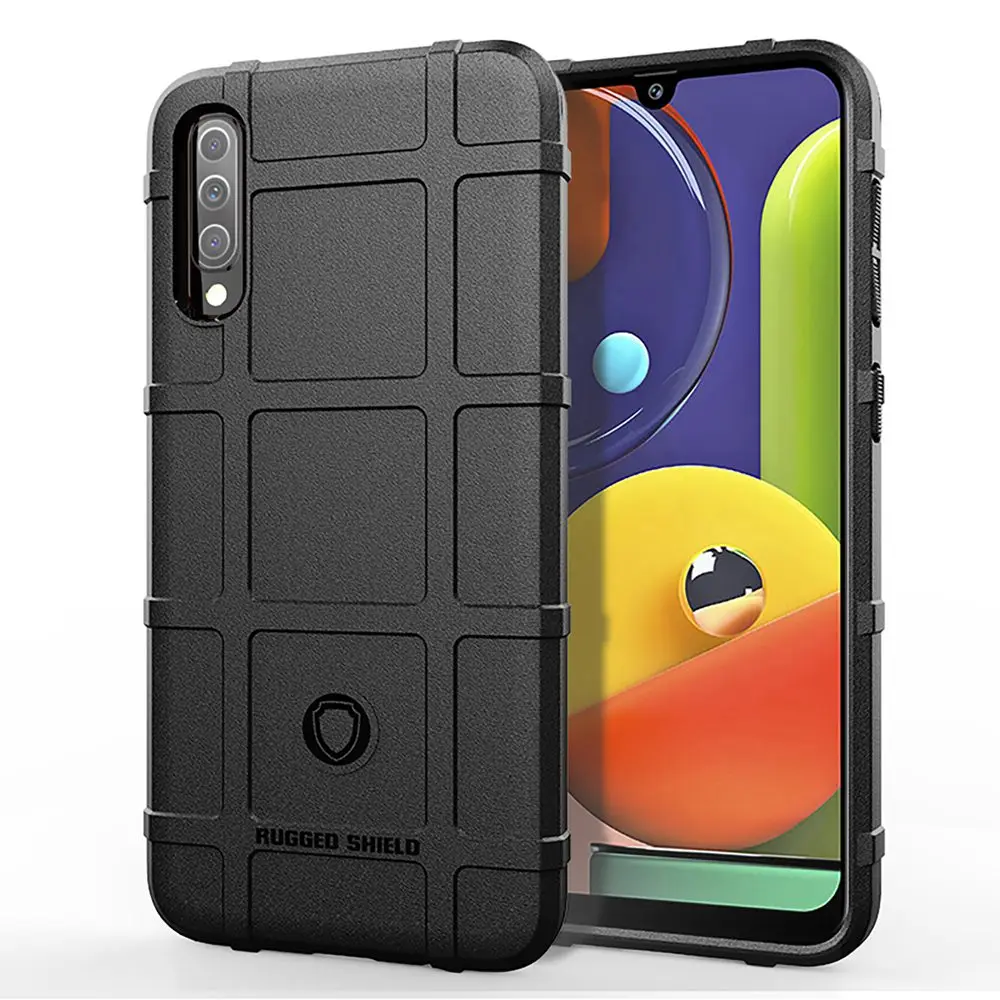 300pcs Rugged Shield Capa Soft Silicone Armor Shockproof Phone Cases For Samsung Galaxy A50s A50 A41 A40s A40 A31 Matte Cover | Мобильные