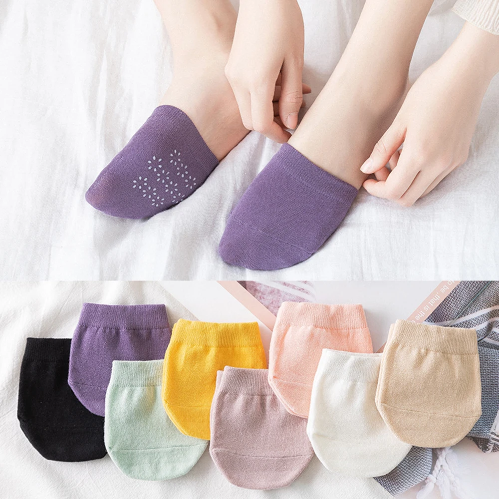 1 Pairs Toe Topper Liner Half Socks Seamless Women's Socks Toe Half Socks, No Show Liner Socks Half Socks Breathable Invisible