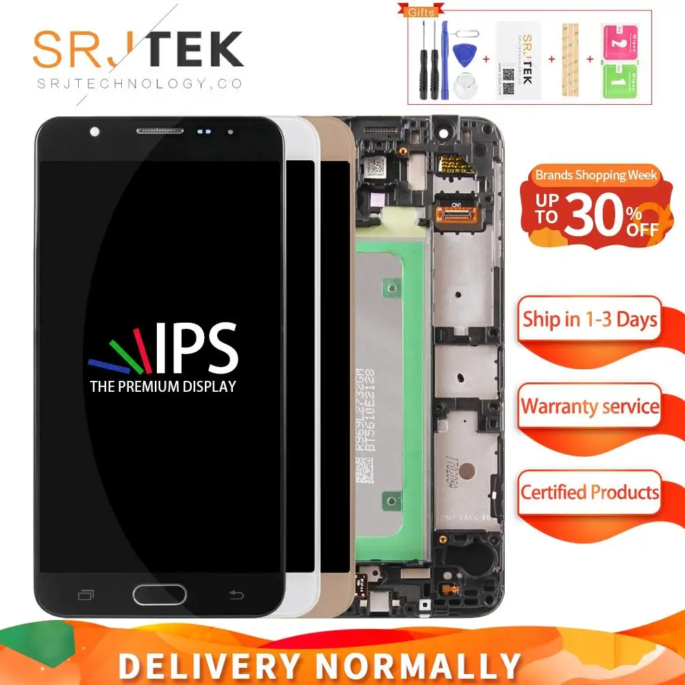 Сенсорный экран для Samsung Galaxy J7 Prime жк дисплей с дигитайзером и сенсорным стеклом