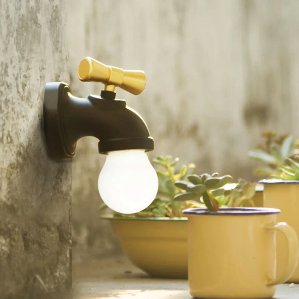 

LED Faucet Retro Light USB Charging Desk Lamp For Living Room Bedroom Children Rooms Rooms Porch Corridor Lighting