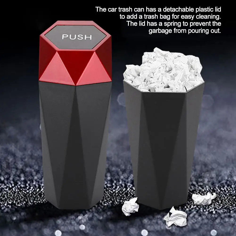 Автомобильная мусорная корзина портативная с крышкой герметичная