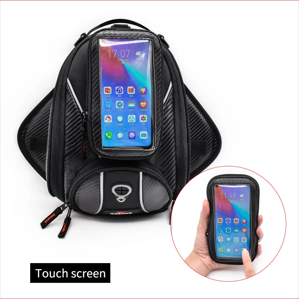 WOSAWE 8L сумка для мотоцикла Мобильный телефон навигатора многофункциональное