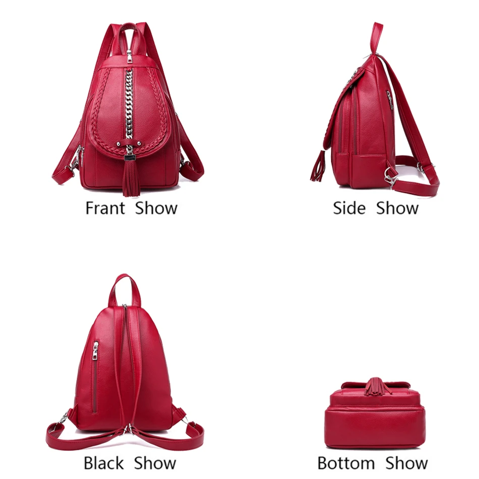 Рюкзаки для девочек Mochilas, женские кожаные рюкзаки, женский рюкзак в консервативном стиле, большой вместительный дорожный рюкзак с твердой спинкой