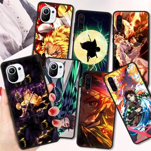 kimetsu no yaiba fundas shockproof case for xiaomi poco x3 nfc m3 pro bag soft cover for redmi 9t 11 note 10 10t lite 5g shell free global shipping