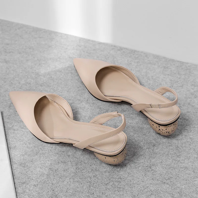 Женские туфли-лодочки с ремешком на пятке Phoentin туфли из натуральной кожи