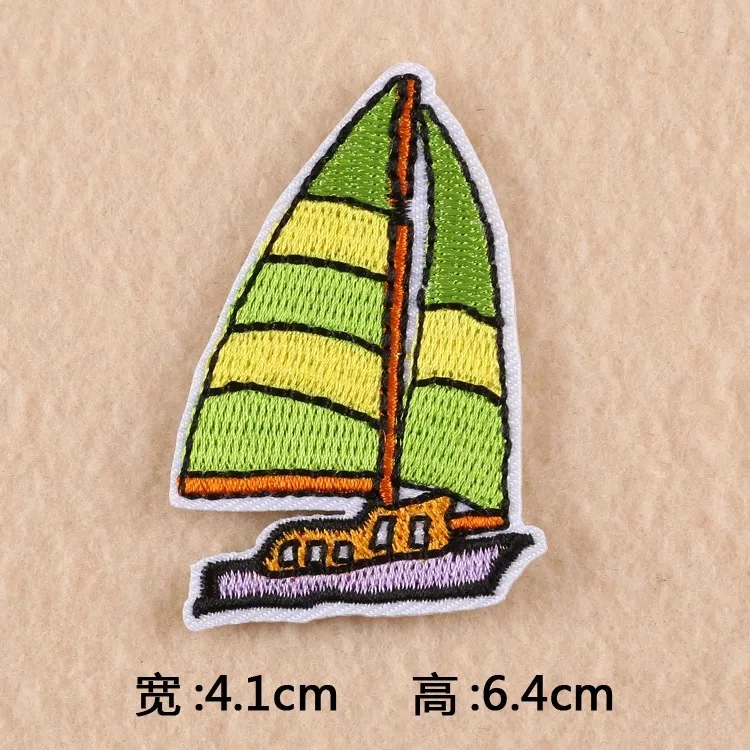 Нашивки с вышивкой для парусного плавания и корабля нашивки одежды утюгом