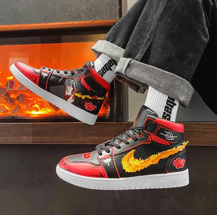 

Anime shoes for men outdoor Madara Men's sneakers casual air mesh streetwear jogging walking force Men shoes