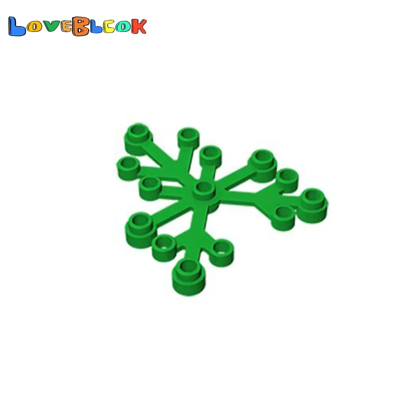 Plant Leaves 6x5 For Trees Gardens Building Blocks Assembles MOC Parts DIY Toys Creative Educational 2417 Kids 10pcs/Lot | Игрушки и