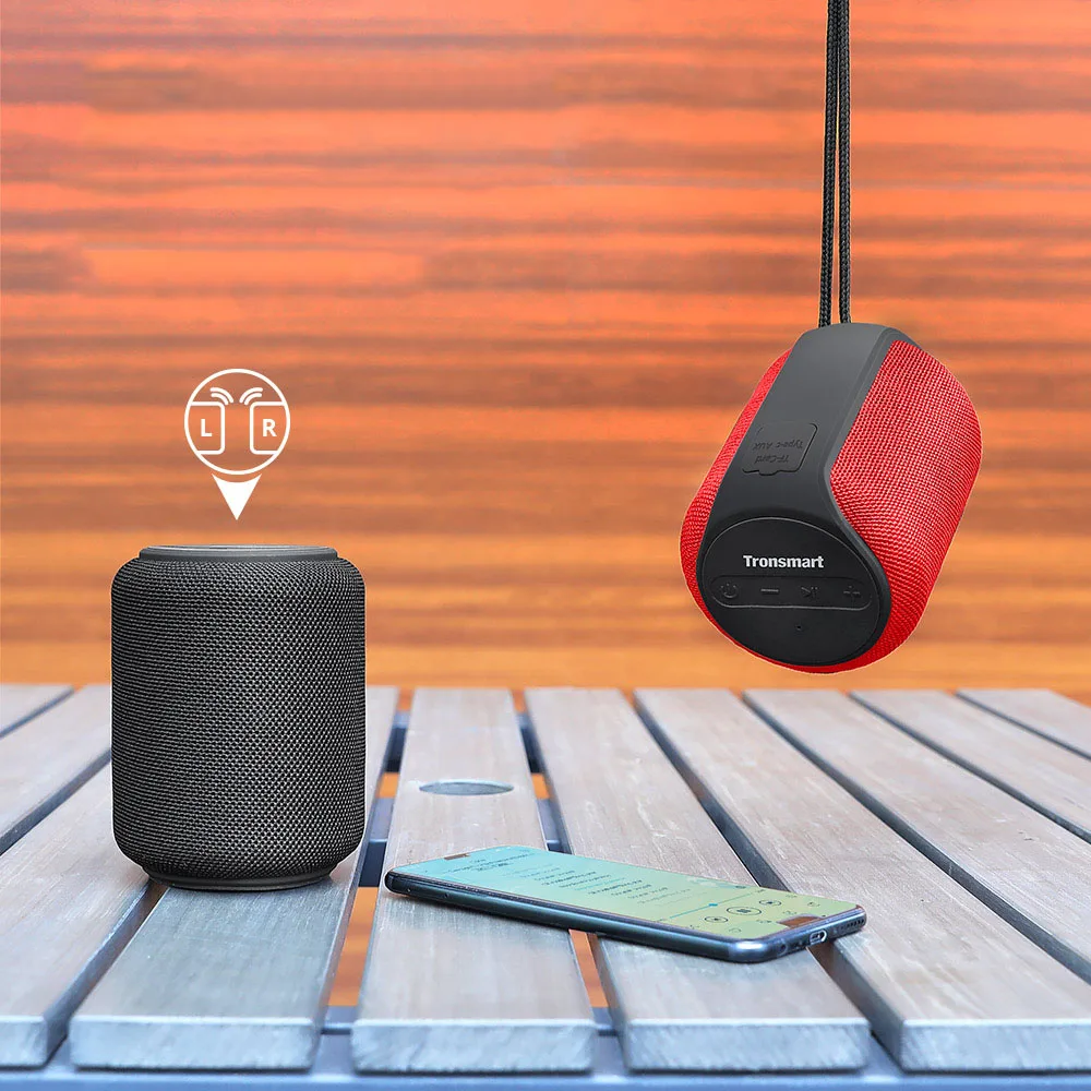 

Bluetooth-Колонка Tronsmart T6, TWS, IPX6, 24 часа воспроизведения
