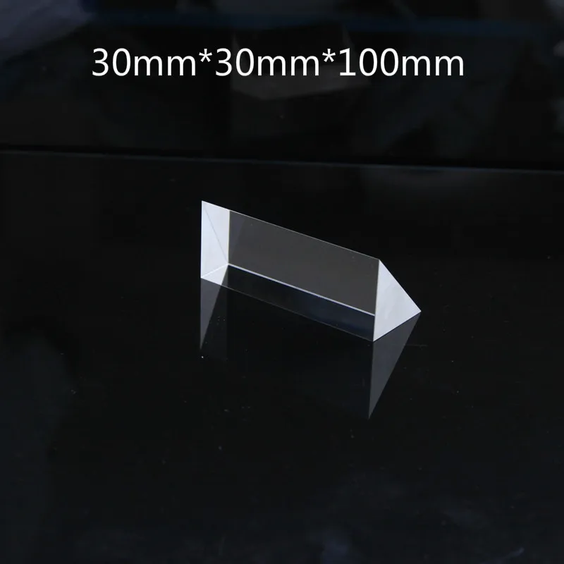 

Hot Selling Prism 30* 30 * 100Right Angle Optical Grade Glass Element Total Reflection Rhombus Lens Processing Customization